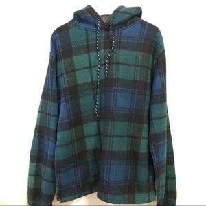 Urban Outfitters Sweatshirt Hoodie Plaid NWT
